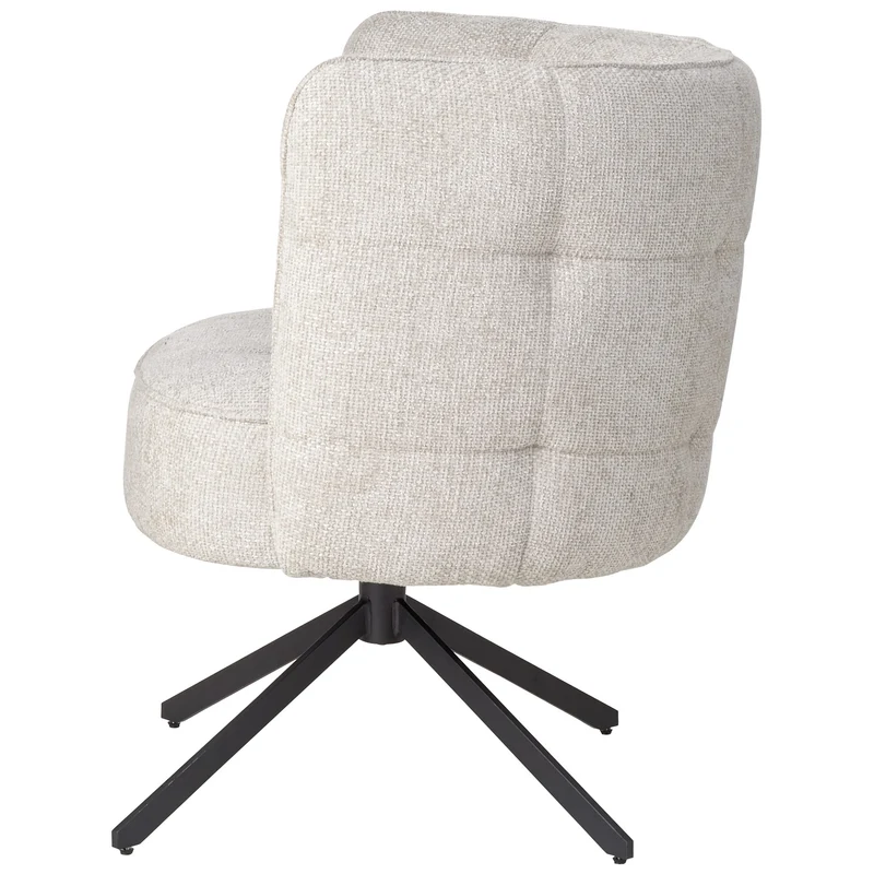 Esszimmerstuhl Odin Cream | Legacy 15 mit schwarzem Bein