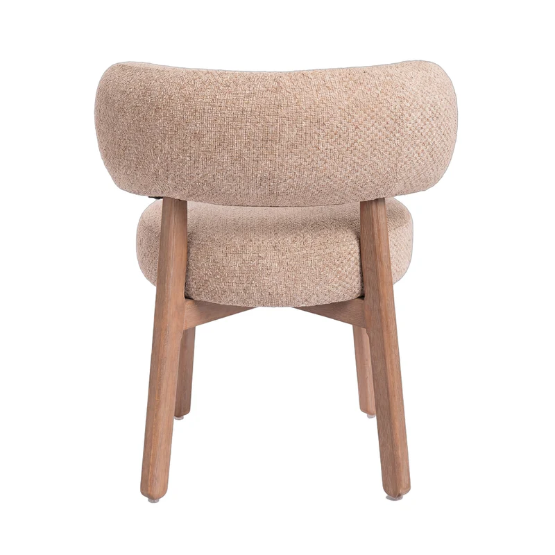 Esszimmerstuhl Lior Taupe | Opulence 8 auf Gummibaumholz