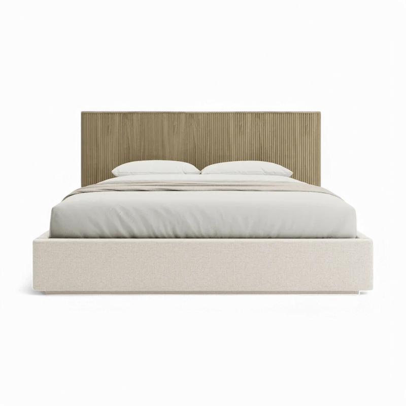 Oxford Bed Greige Oak