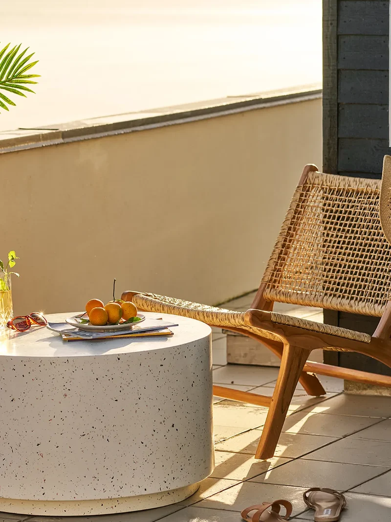Derby Stuhl Teak/Polyrattan, natur
