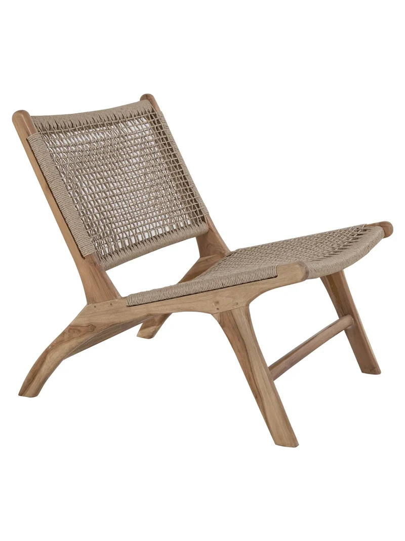 Derby Stuhl Teak/Polyrattan, natur