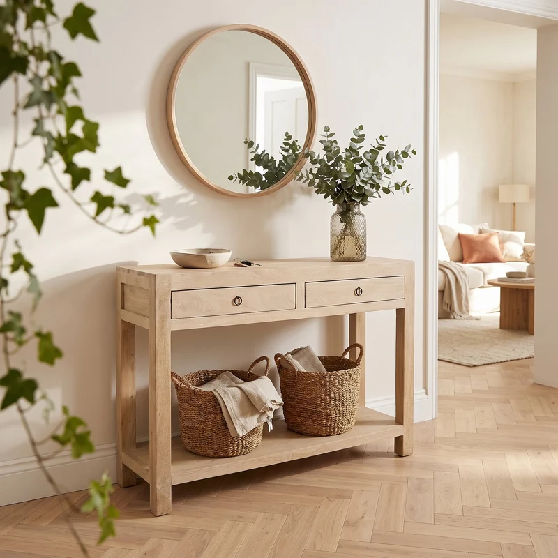 Konsolentisch Driftwood mit 2 Schubladen 120 cm