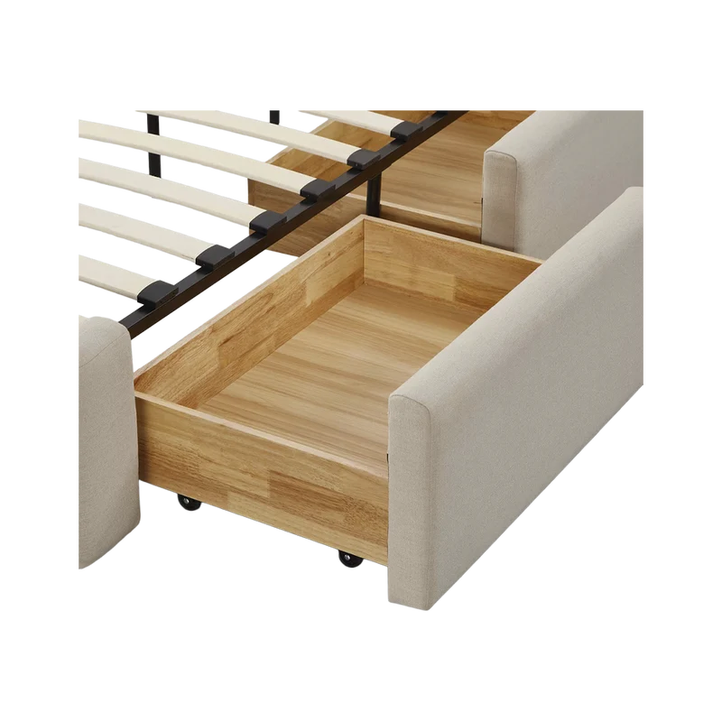 Capri Queen Bed Cream