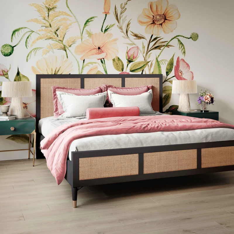 Ignis Acacia Wood Bed in Queen