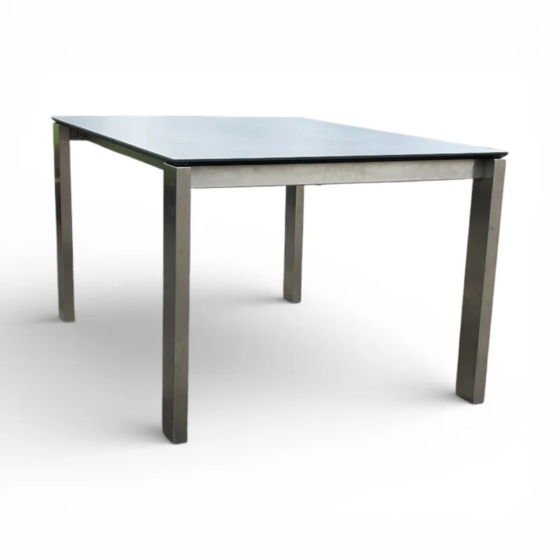 Lavida Helios Auszugstisch – Keramik Zement (140×100 + 60 cm)
