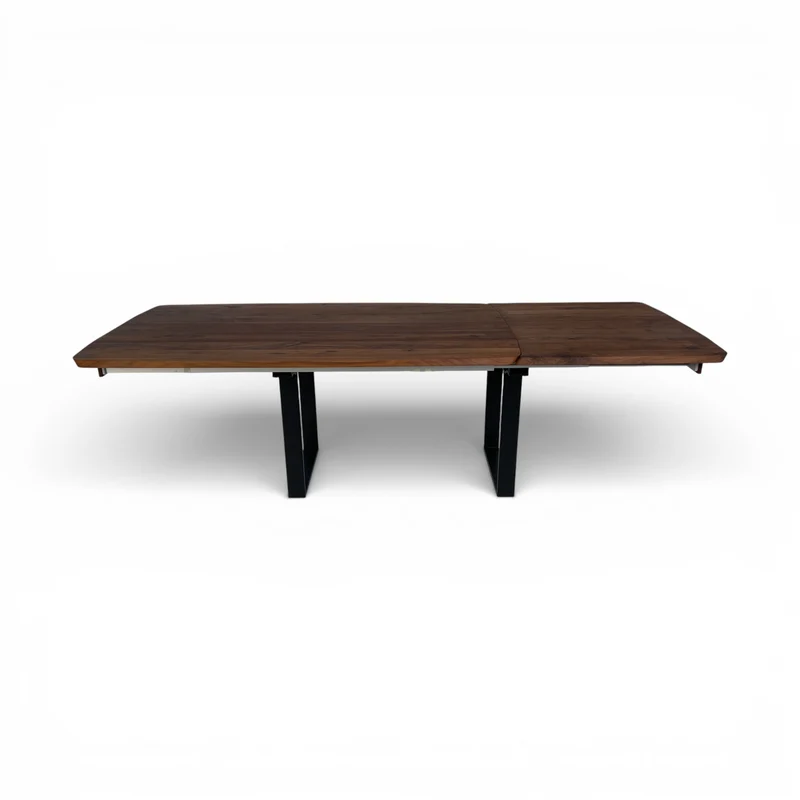 Lavida Helmond Auszugstisch – Nussbaum Freiform (180×100 + 80 cm)