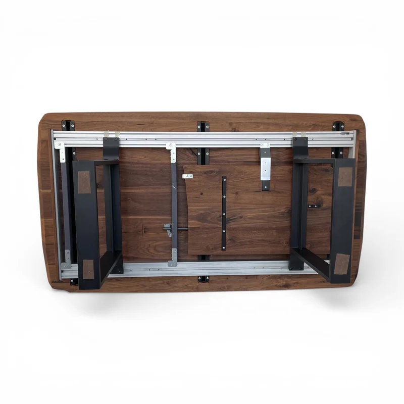 Lavida Helmond Auszugstisch – Nussbaum Freiform (180×100 + 80 cm)