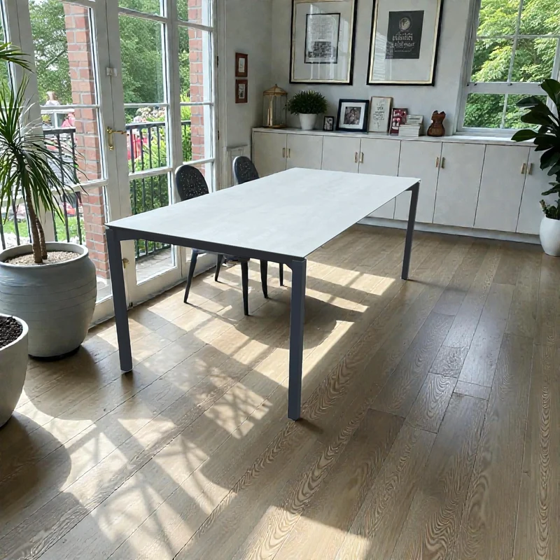 Lavida Tokio Auszugstisch – Keramik Grigia (210×100 + 80 cm)