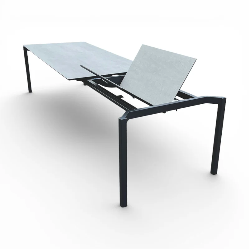 Lavida Tokio Auszugstisch – Keramik Grigia (210×100 + 80 cm)