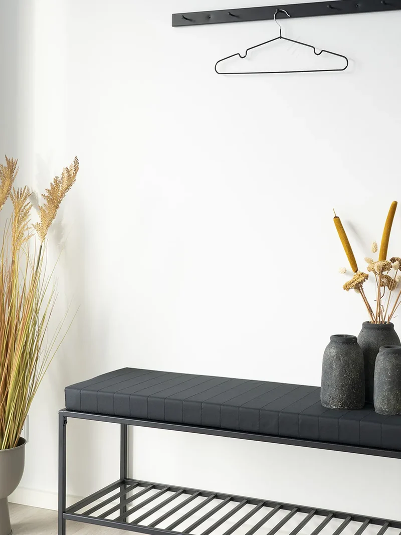 Vita Garderobe mit 5 Haken Stahl, schwarz