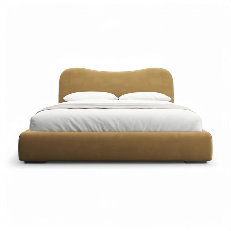 Nido Bed Camel Velvet