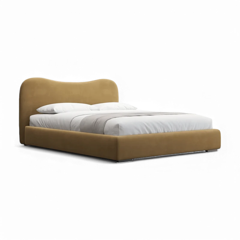Nido Bed Camel Velvet
