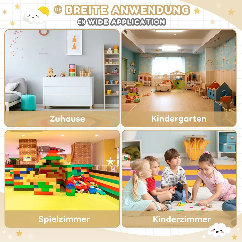 Yorbay Kindersitzgruppe mit Kindertisch und Stühlen