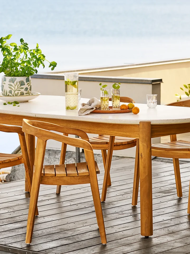 Otero Esszimmerstuhl Teak, natur