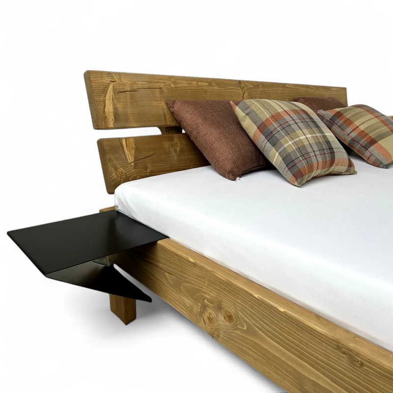 Bett Wickie Massivholz mit Kopfteil - 180x200cm