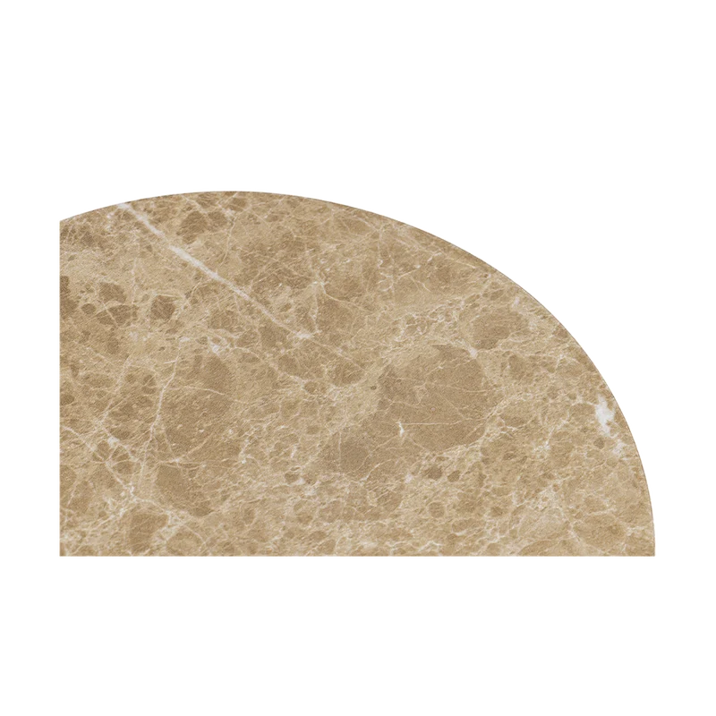 Monaco Round Side Table Gold Marble
