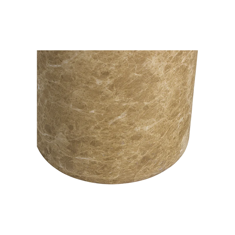 Monaco Round Side Table Gold Marble