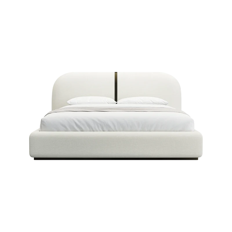 Sable Bed Off White Linen