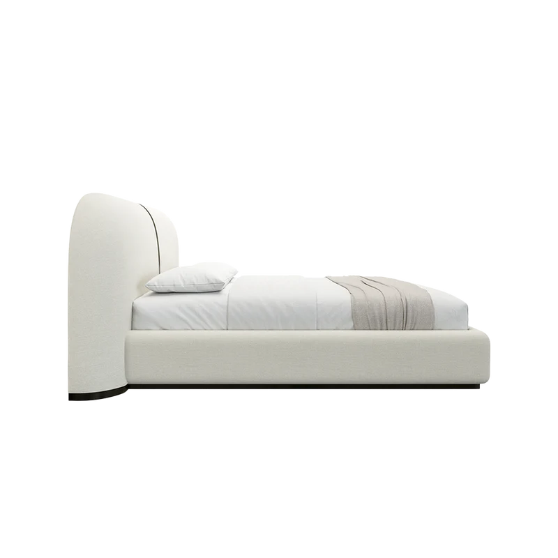 Sable Bed Off White Linen