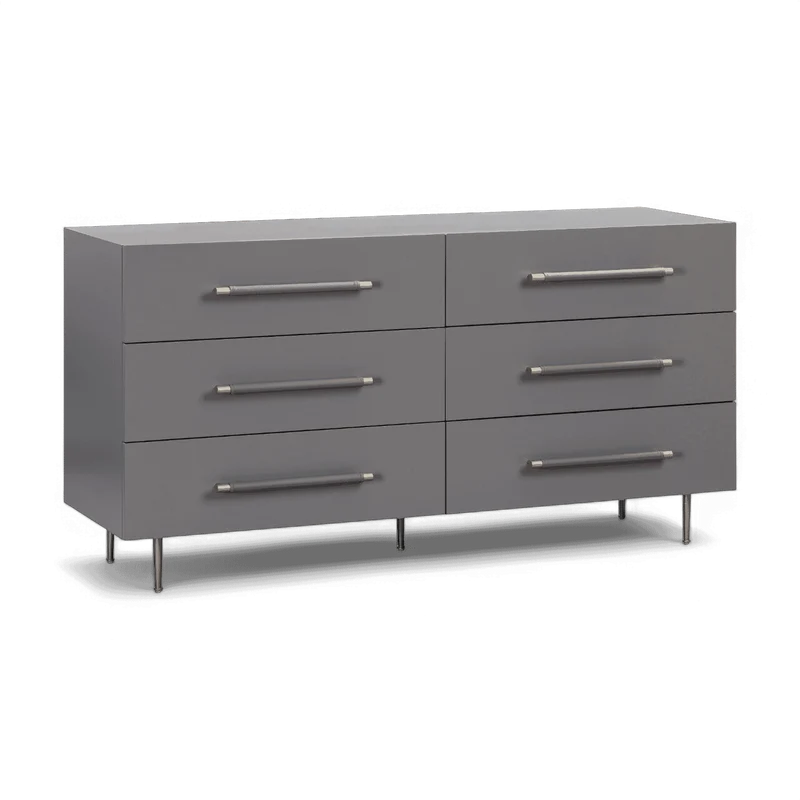 Glade Grey 6 Drawer Dresser