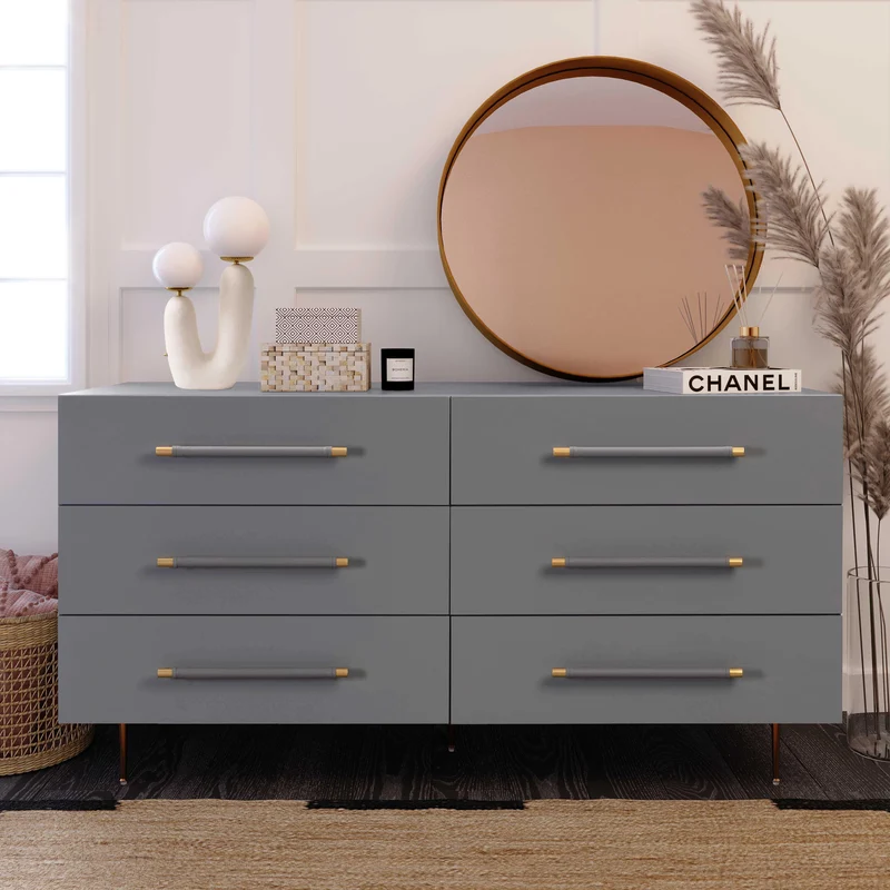 Glade Grey 6 Drawer Dresser