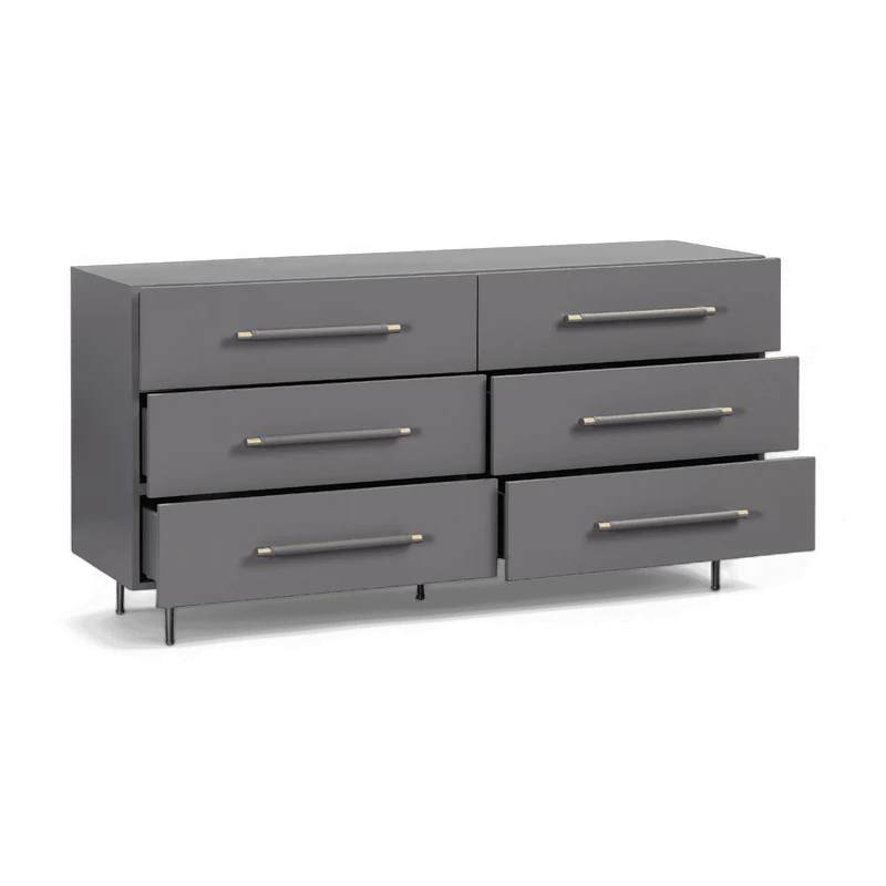 Glade Grey 6 Drawer Dresser