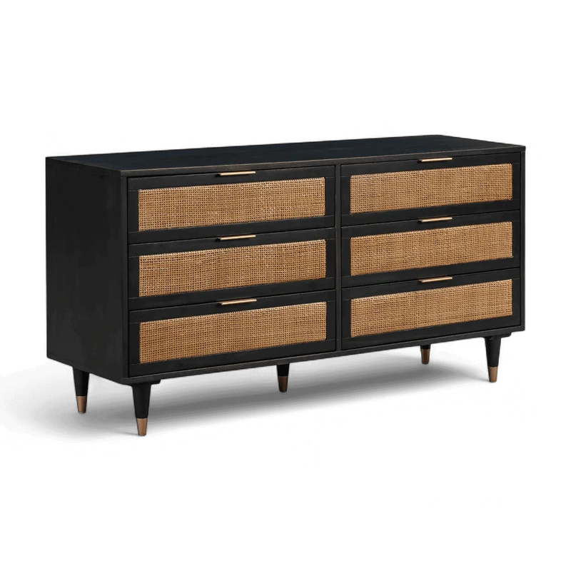 Ignis Noir 6 Drawer Dresser
