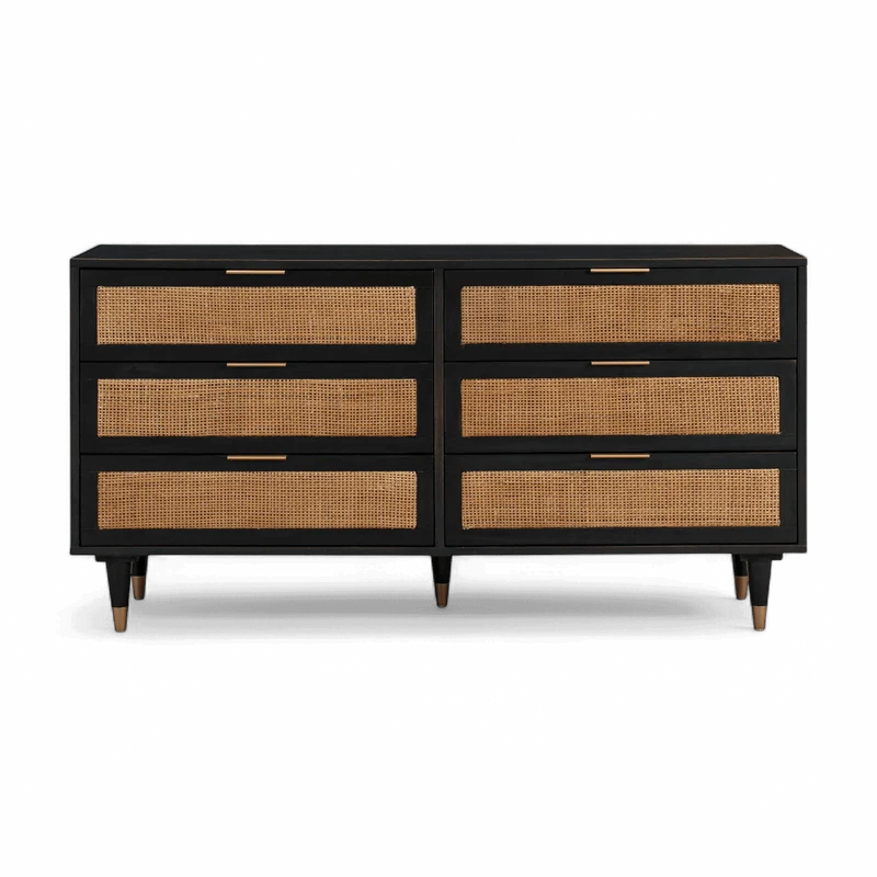 Ignis Noir 6 Drawer Dresser