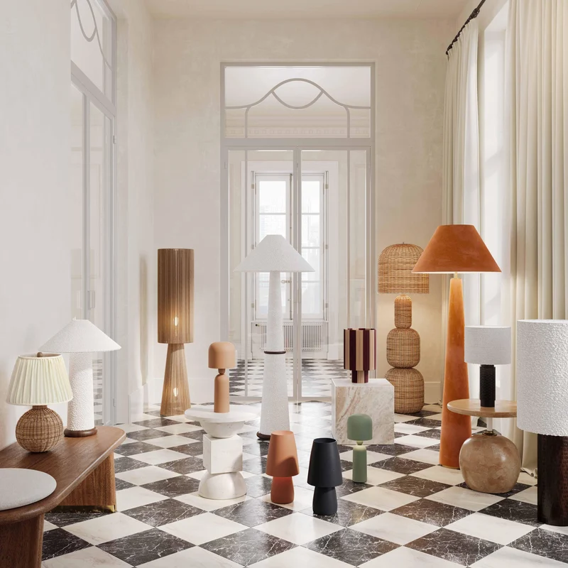 Verdant Jute Floor Lamp