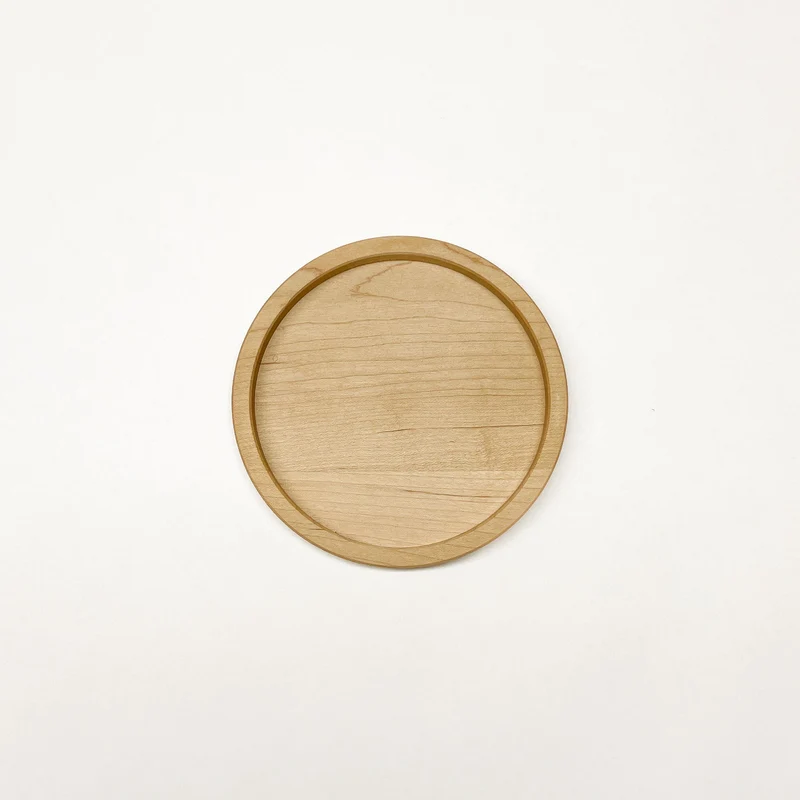Deko Holztablett rund Ø 13 cm