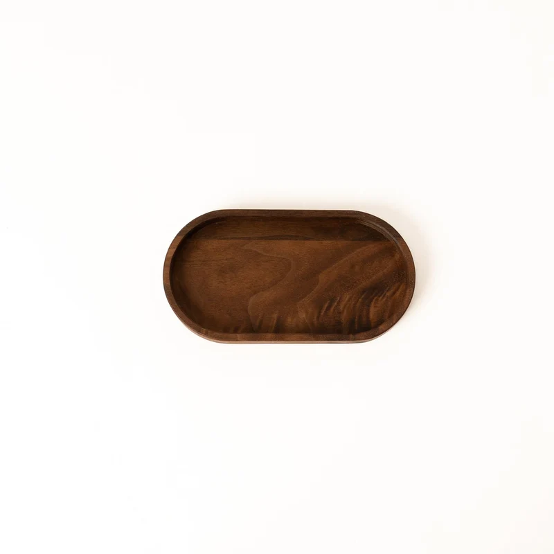 Deko Holztablett oval