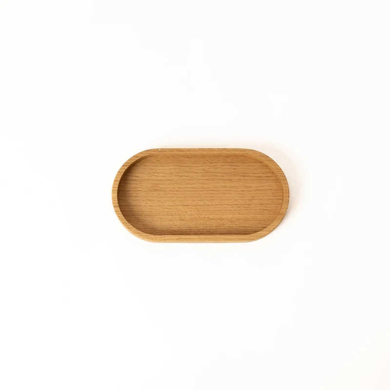 Deko Holztablett oval