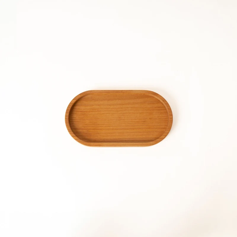 Deko Holztablett oval