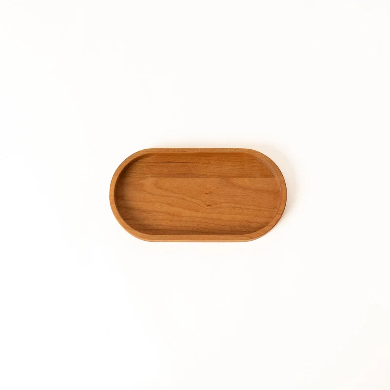 Deko Holztablett oval