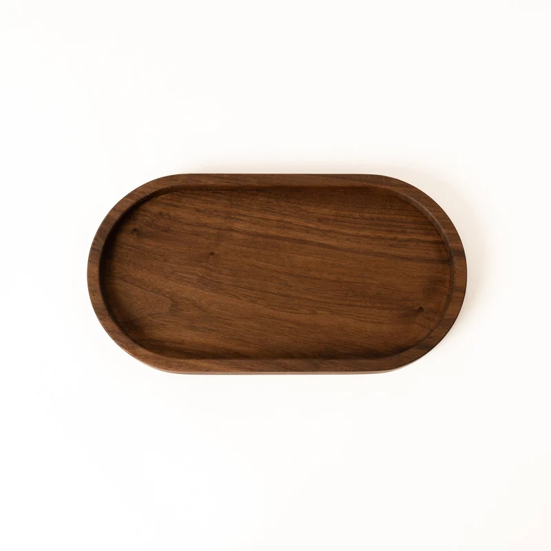 Deko Holztablett oval