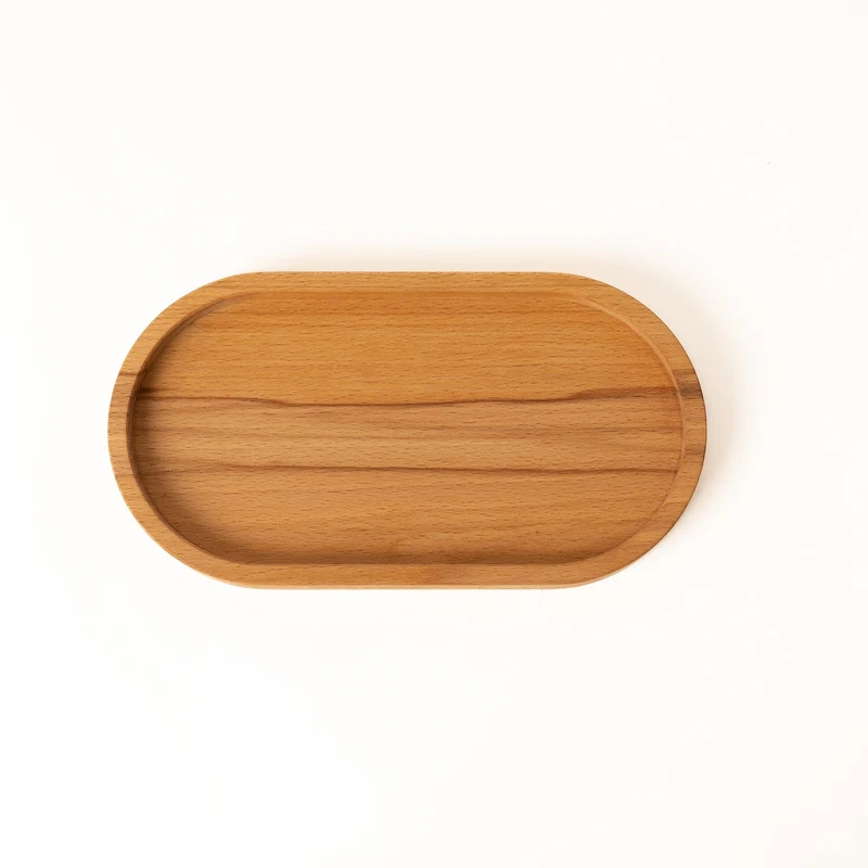 Deko Holztablett oval