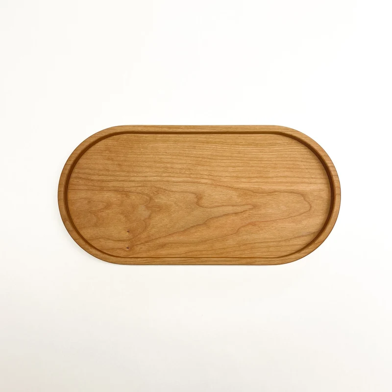 Deko Holztablett oval