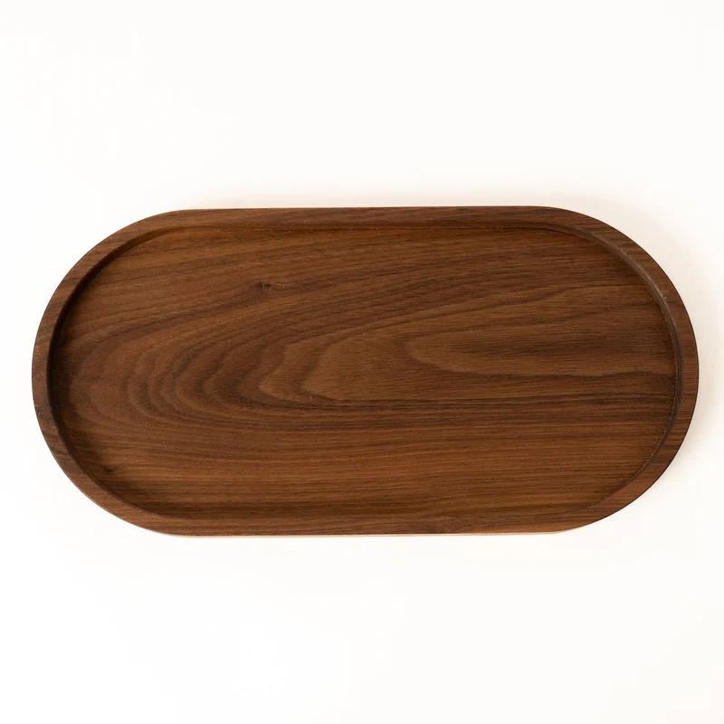 Deko Holztablett oval