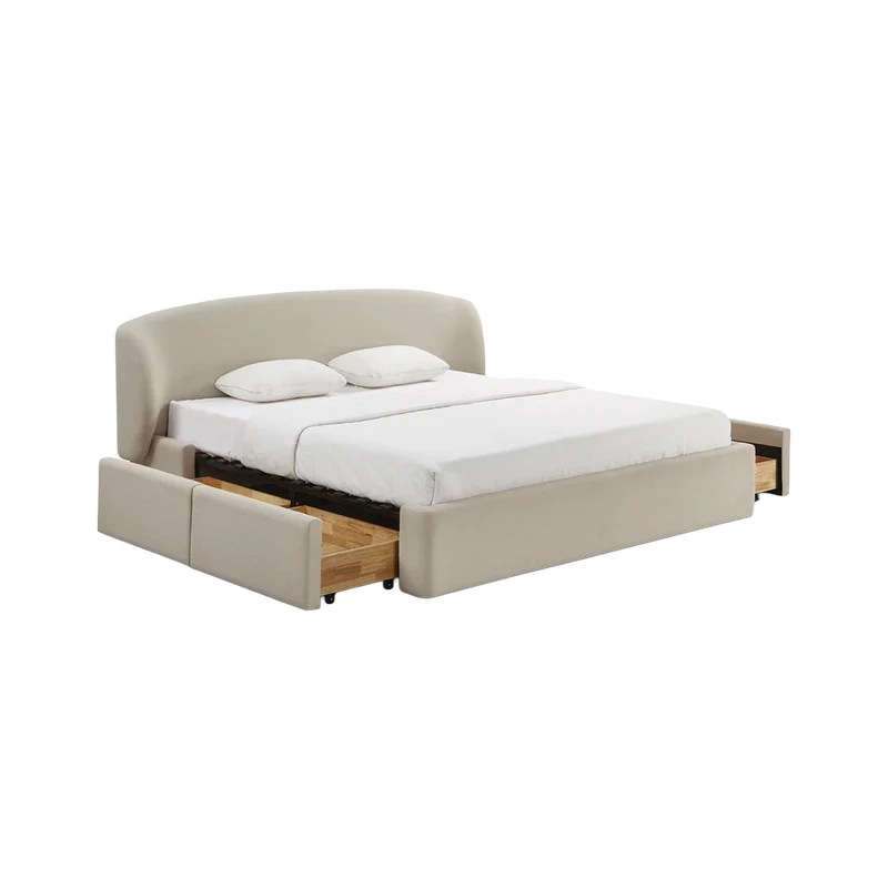 Capri King Bed Cream