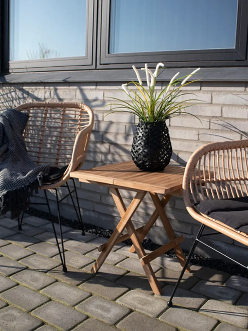 Bilbao Beistelltisch Teak, natur