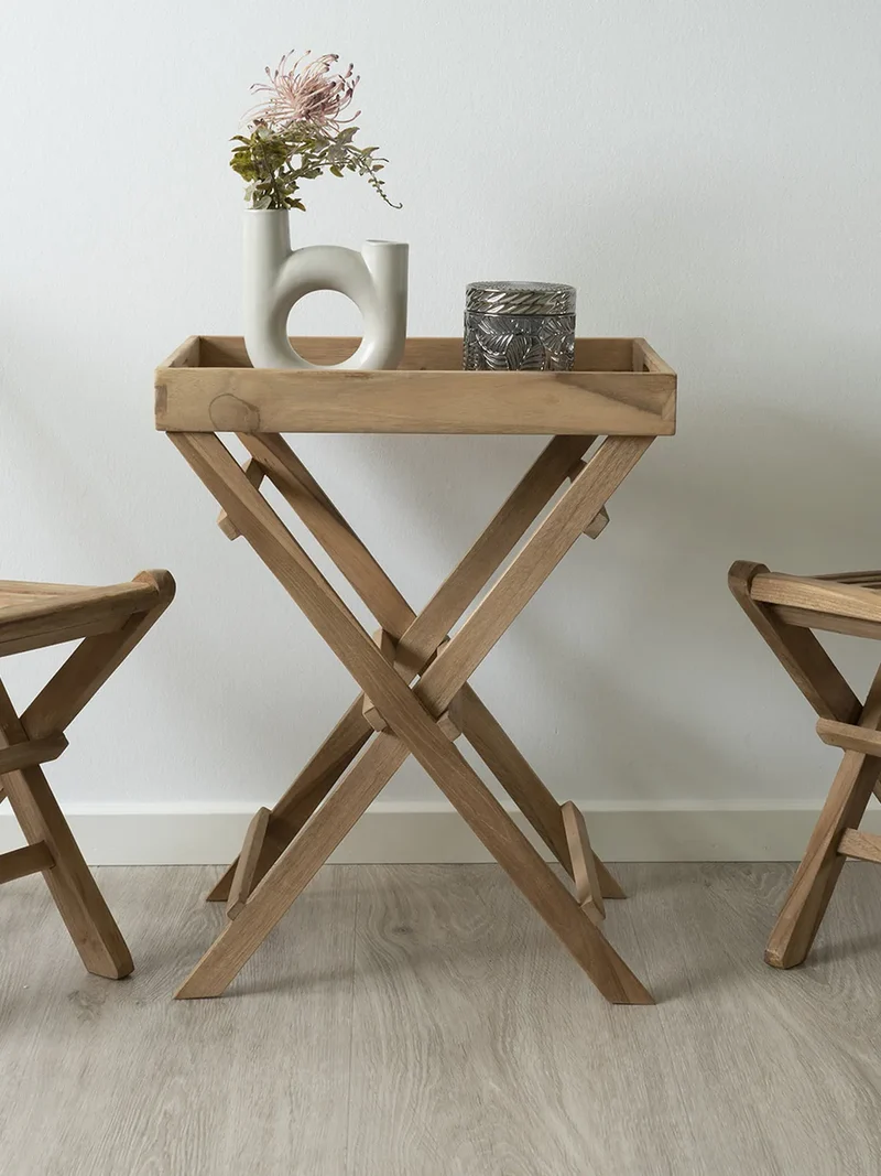Ronda Tablett-Tisch Teak, natur