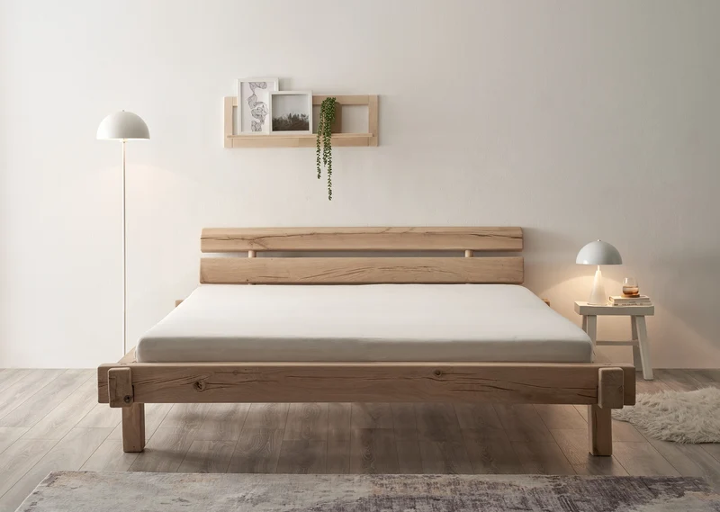 Massivholzbett INGER 180x200 cm – Eiche Naturholz