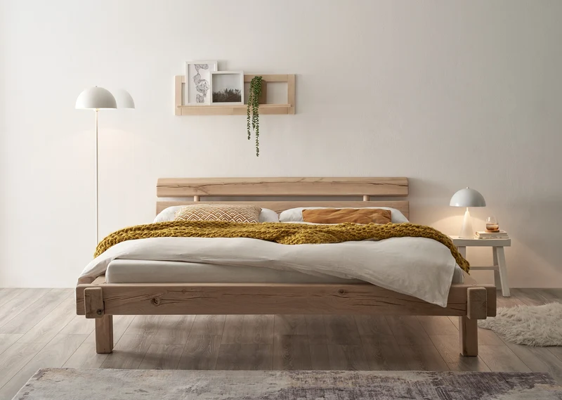 Massivholzbett INGER 180x200 cm – Eiche Naturholz