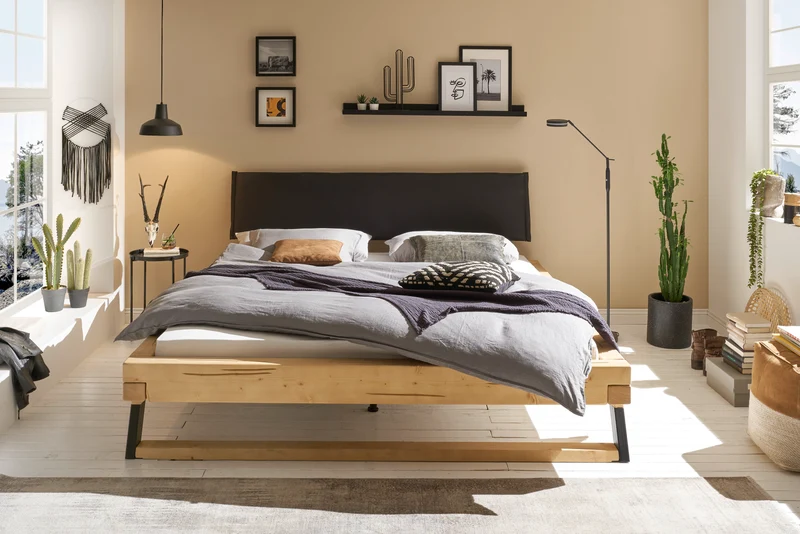 Balkenbett LOBIA 180x200 cm – Fichte Massivholz