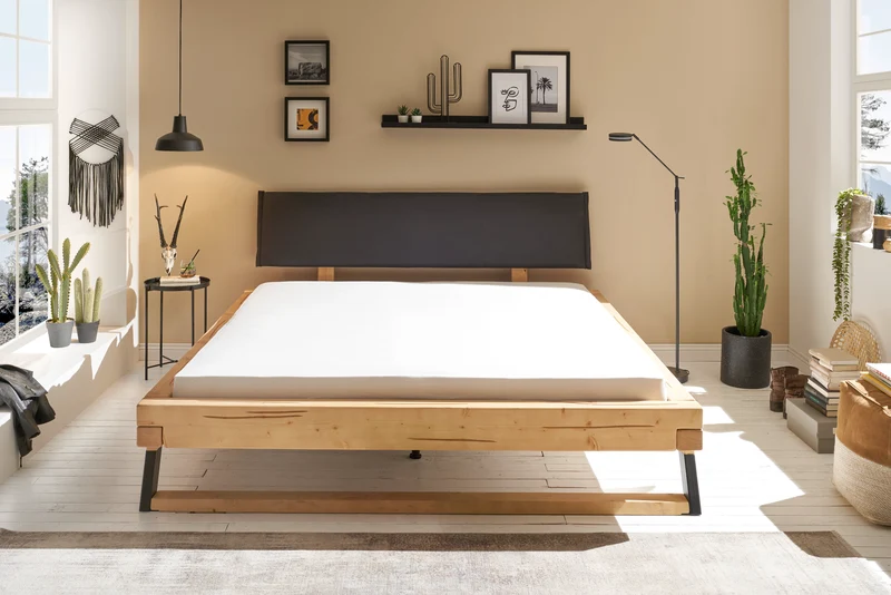 Balkenbett LOBIA 180x200 cm – Fichte Massivholz