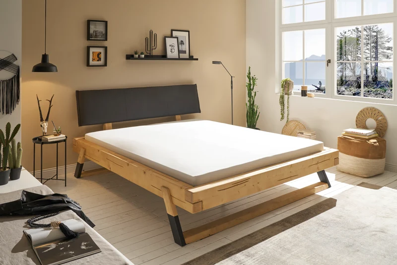 Balkenbett LOBIA 180x200 cm – Fichte Massivholz