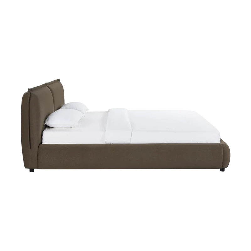 Mahogany?Velvet Queen Bed