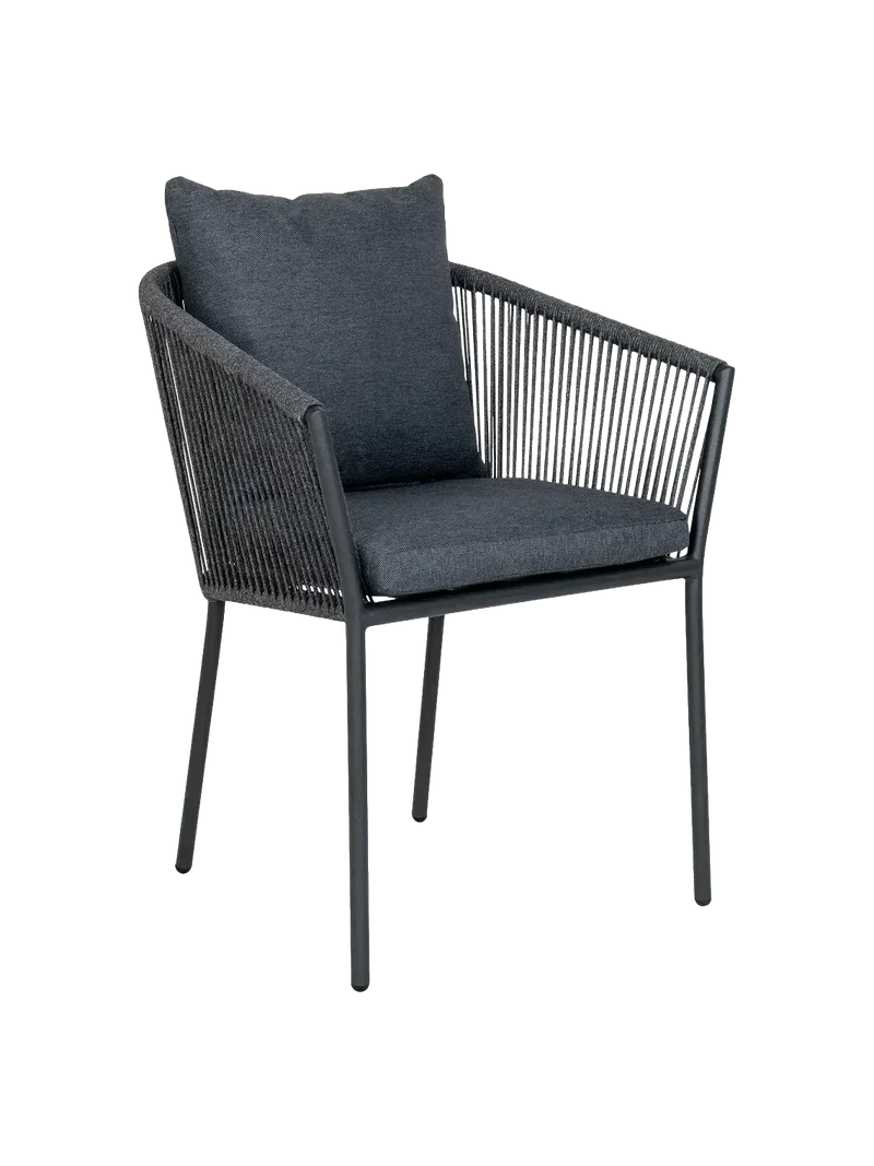 Salerno Esszimmerstuhl Aluminium/Polyester