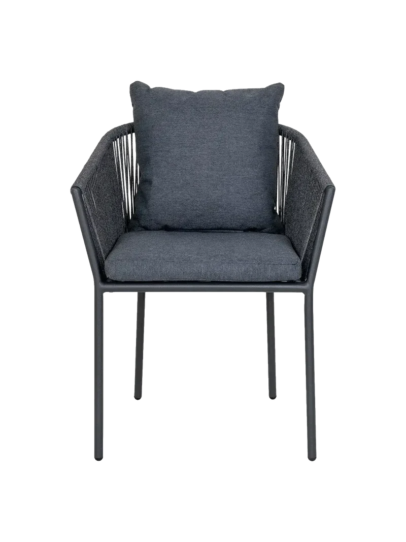 Salerno Esszimmerstuhl Aluminium/Polyester