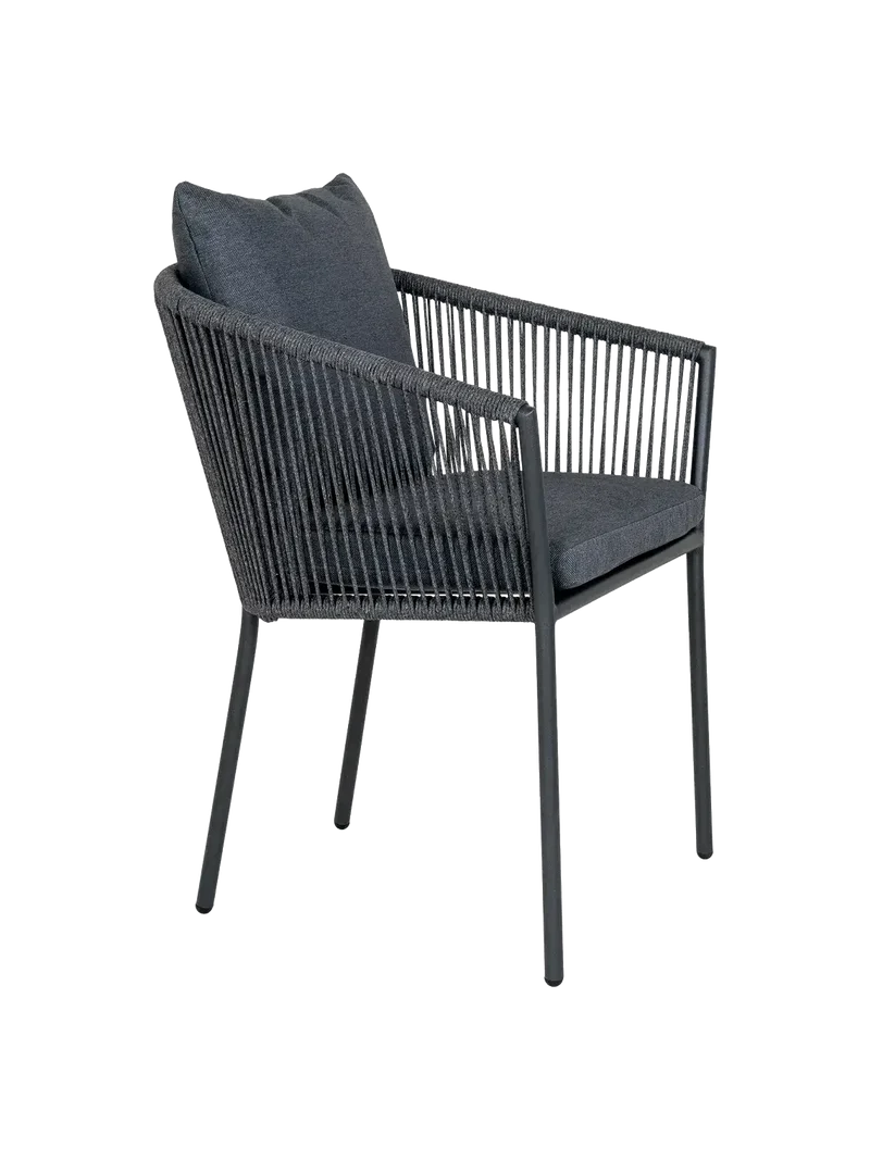 Salerno Esszimmerstuhl Aluminium/Polyester